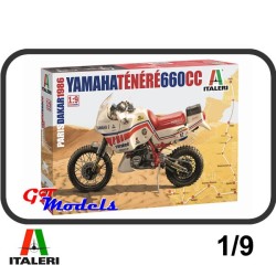 Yamaha Ténéré 660cc Paris Dakar 1986 - Italeri modelbouw pakket 1:9