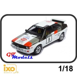 Audi Quattro M. Moutpn Rally 1000 Lakes 1982 - Ixo modelauto 1:18